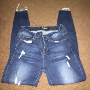 dark blue ripped jeans size 5